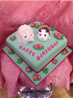 Guinea Pig Birthday Cake